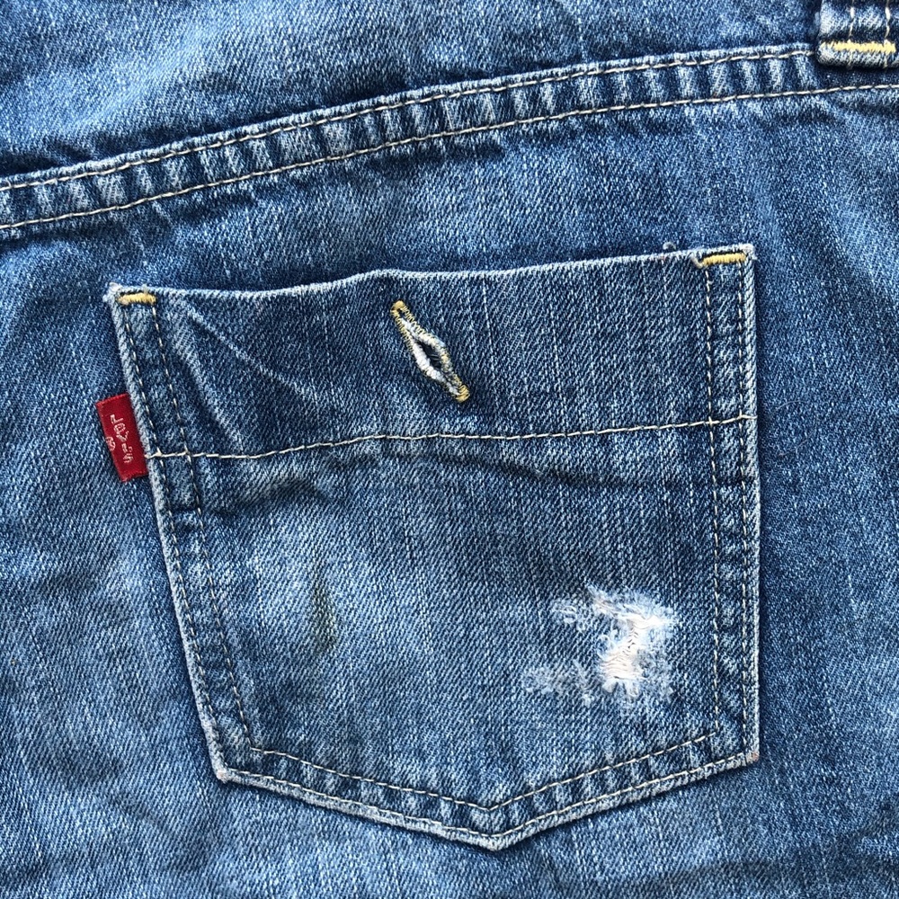 Levi’s Denim Shorts With Lace Hems size 7 - Picture 7 of 8